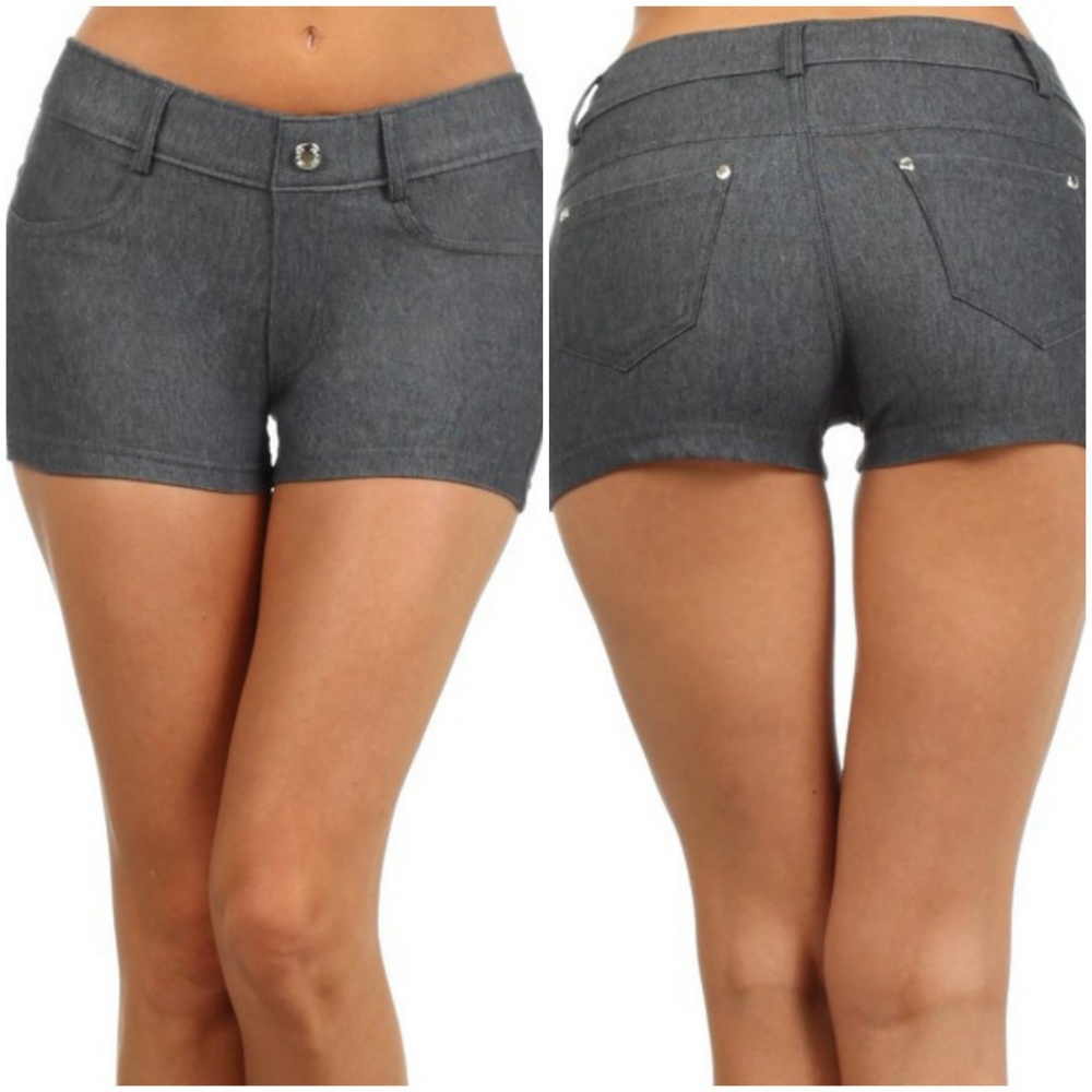 Women's Classic Jean Like Jegging Shorts